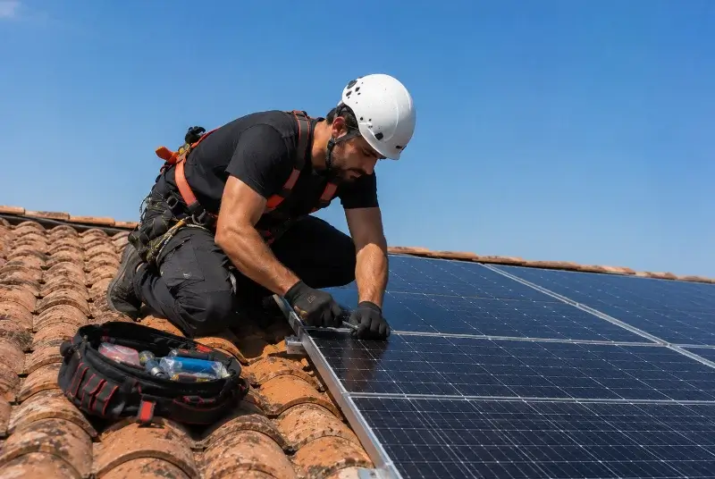 Maintenance et monitoring de panneaux solaires à Replonges