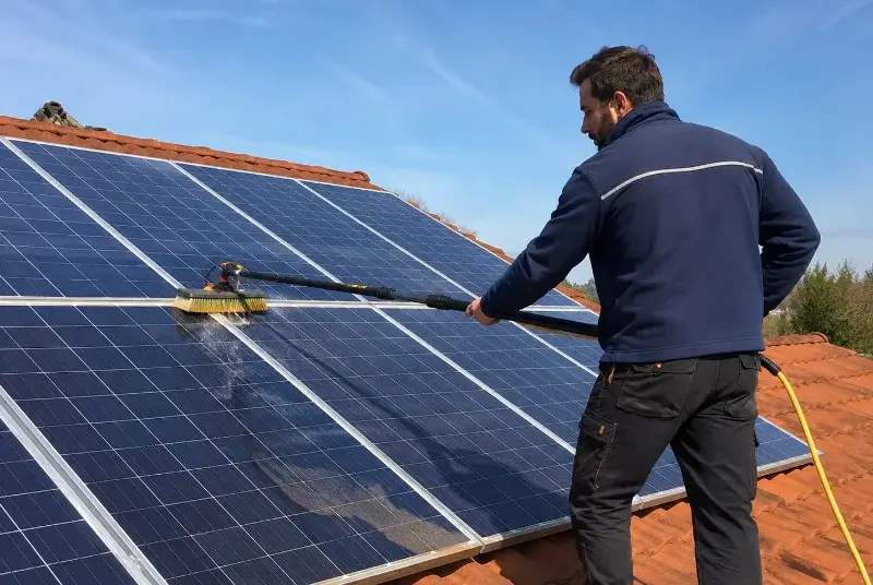Nettoyage et entretien de panneaux solaires à Replonges